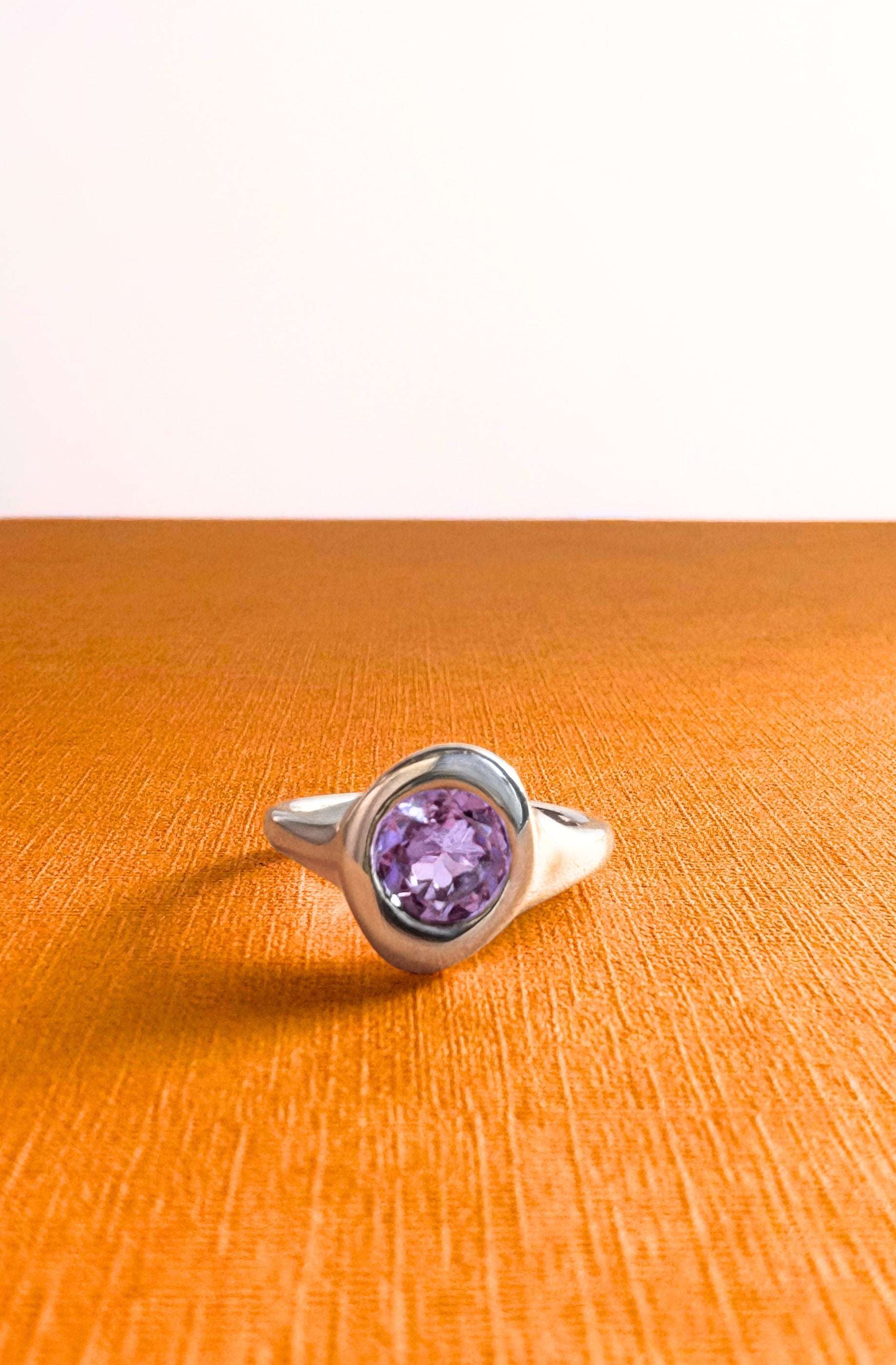 Lilac Tide Amethyst Ring - Size N