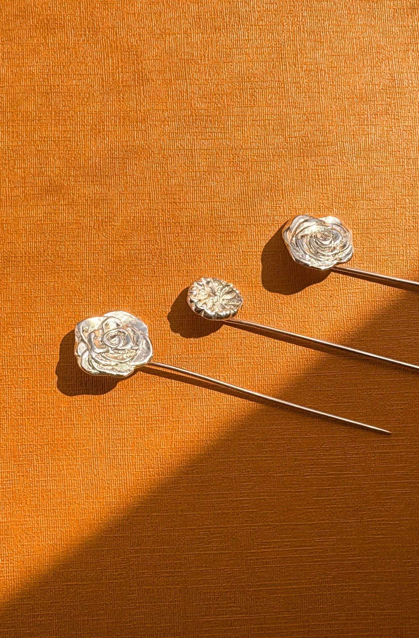 Coral Bloom Lapel Pin