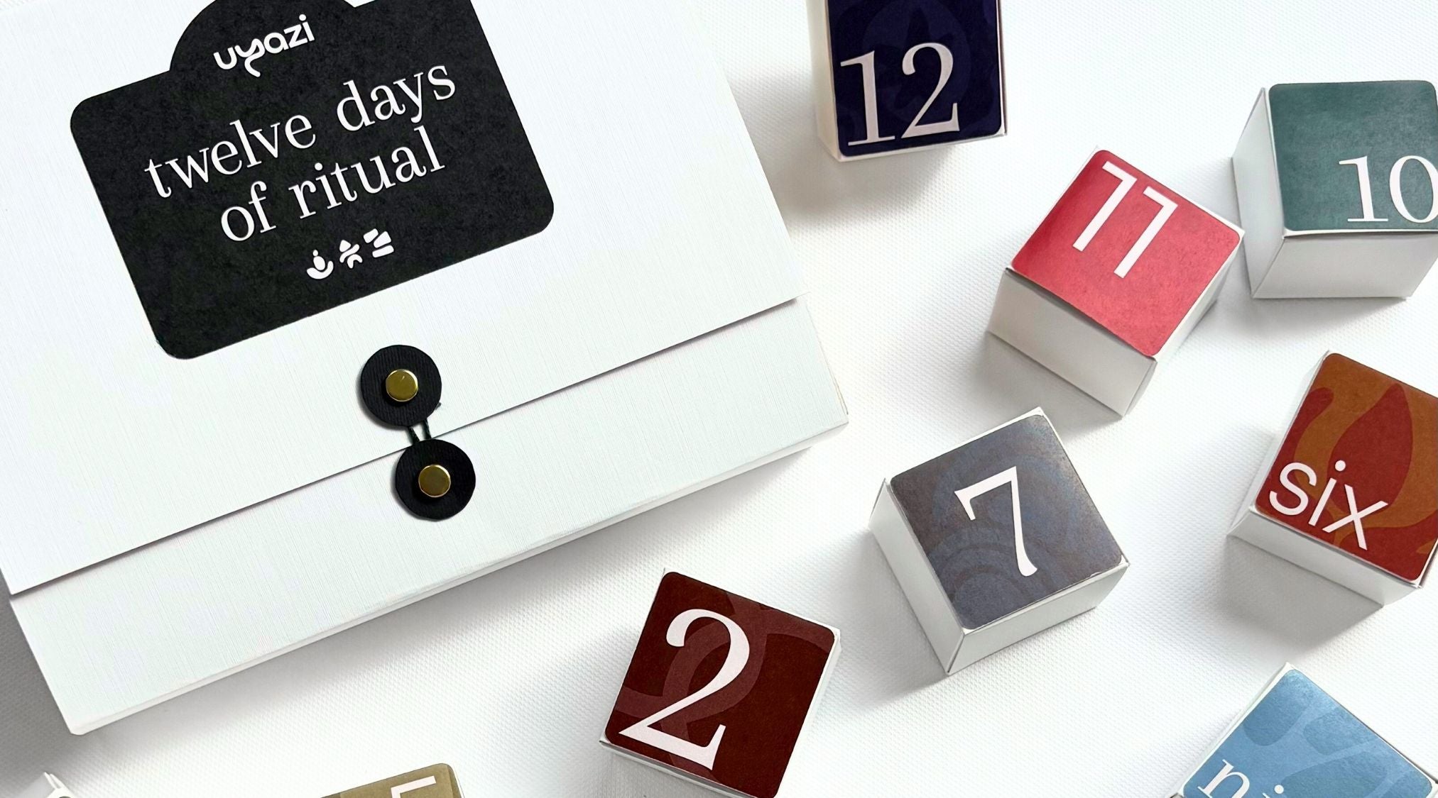 Uyazi’s Twelve Days of Ritual, a limited-edition skincare countdown calendar filled with natural body butters, sugar scrubs, and self-care surprises. 