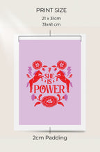 She Is Power | Art Print