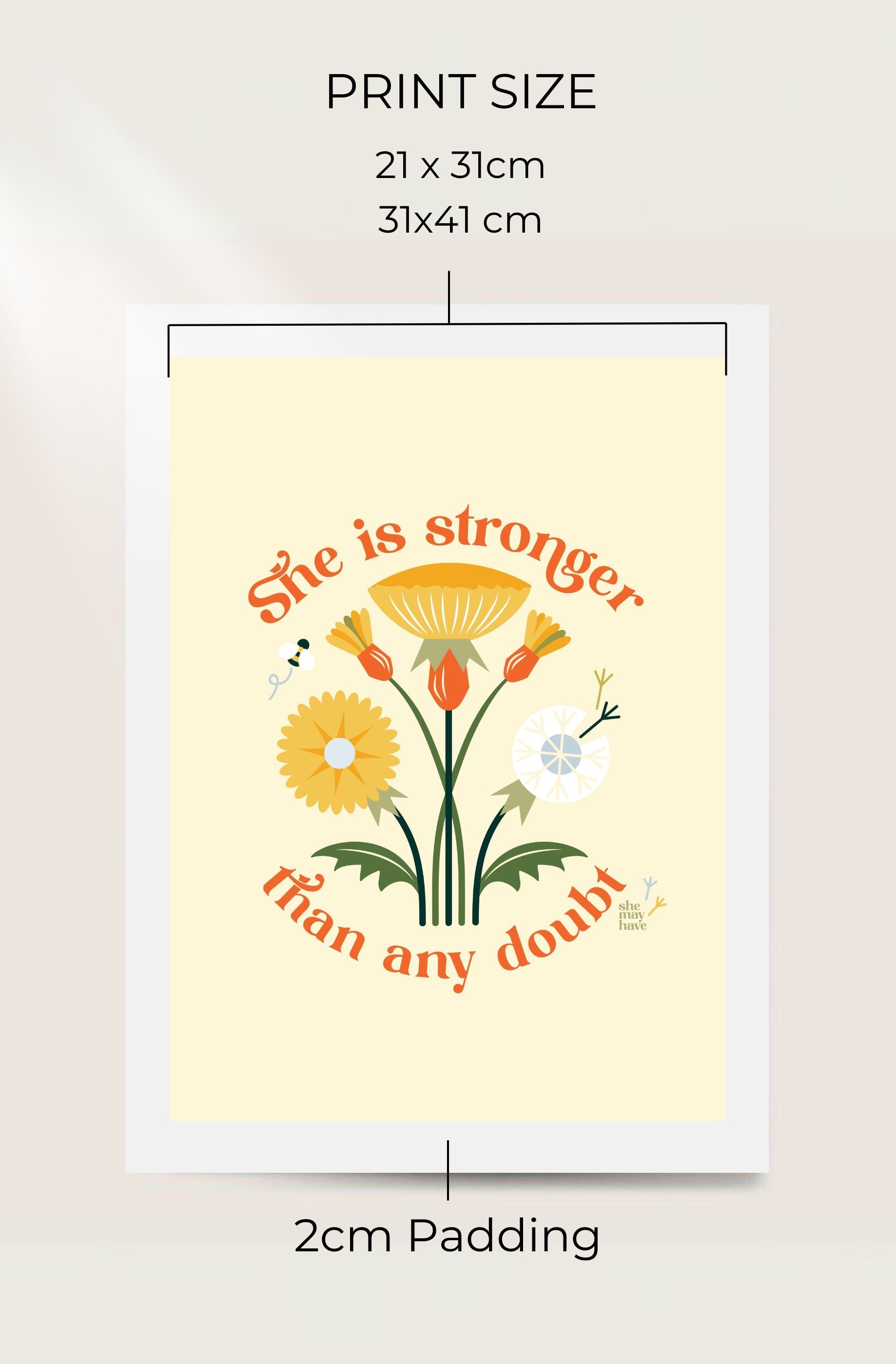 She Is Stronger | Art Print