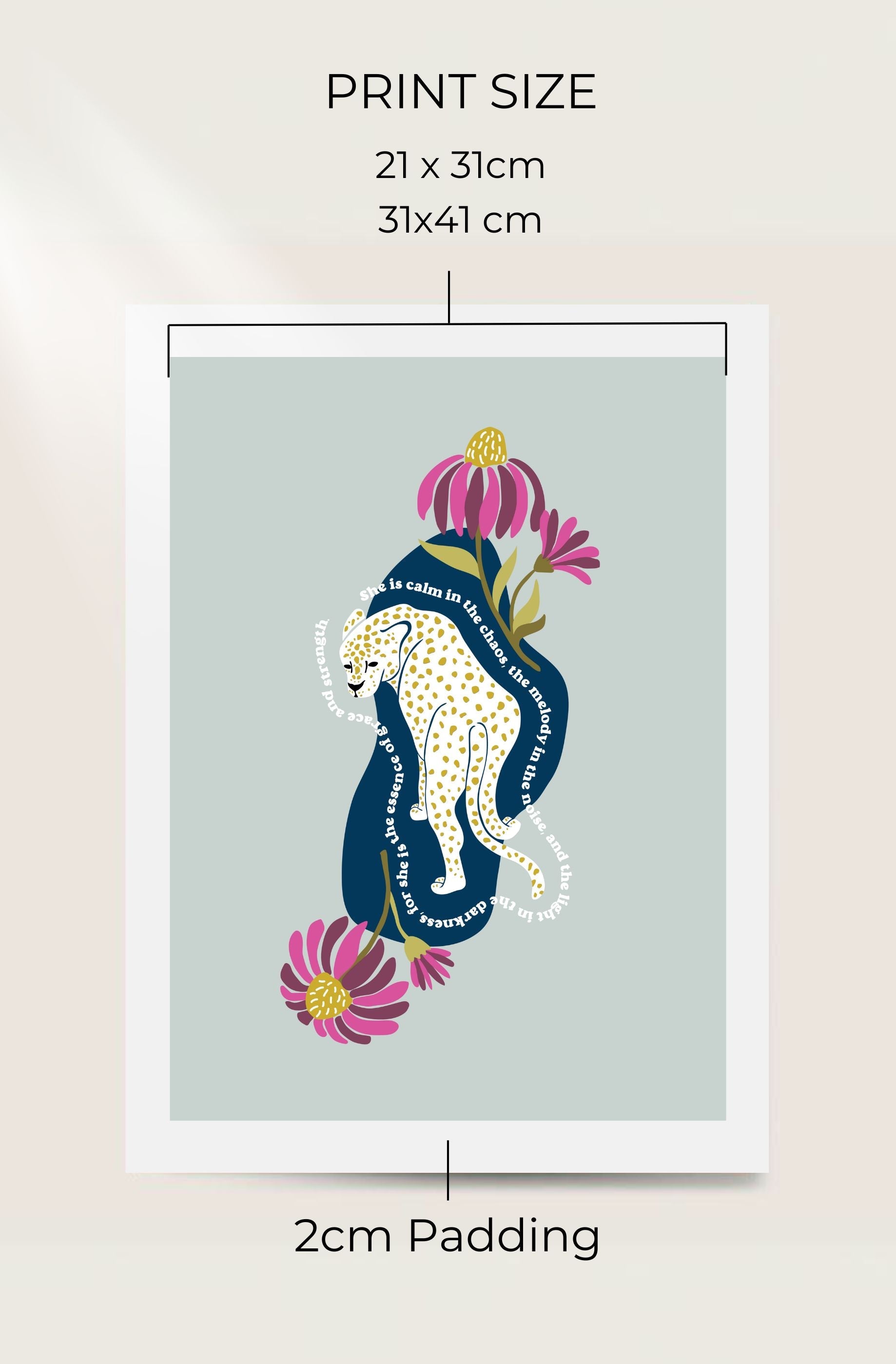 She Is Calm | Art Print