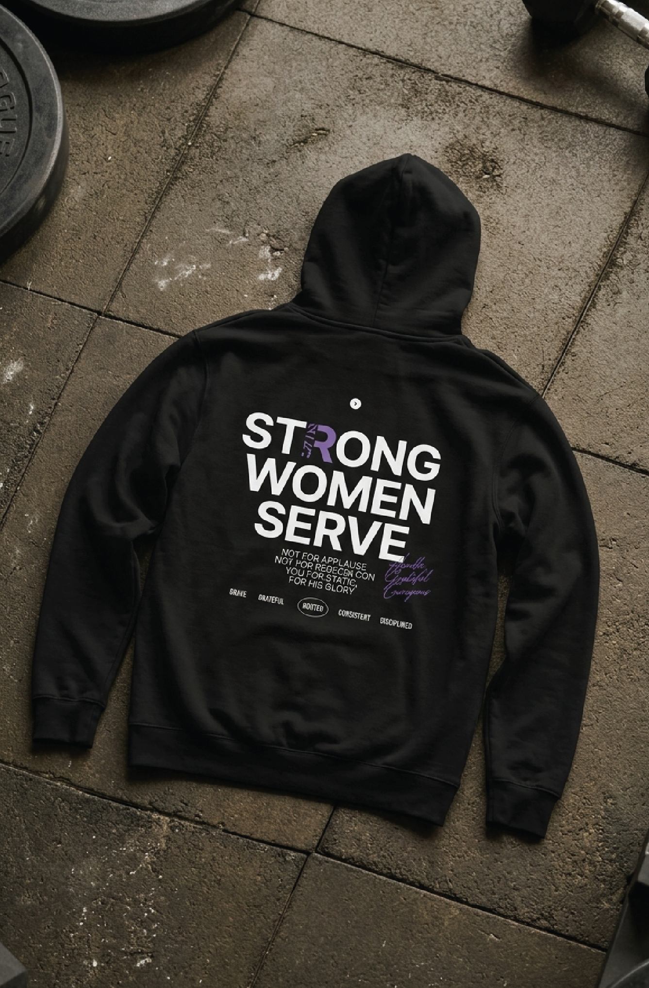 Strong Women Serve - Printed Hoodie
