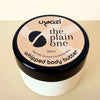Uyazi naturally scented whipped body butter jar on a beige background