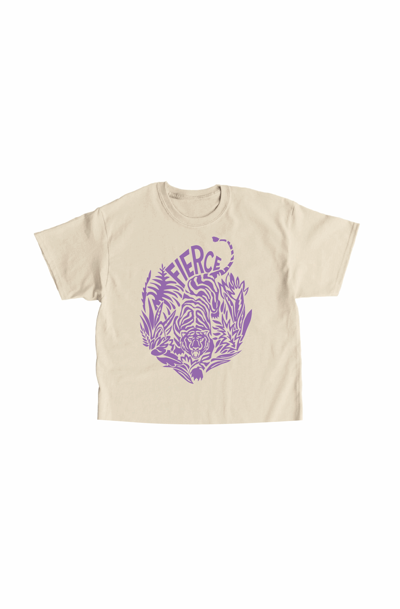 Fierce in The Jungle - Lilac Print